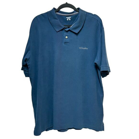 Columbia Dark Blue‎ Short Sleeve Polo size Xlarge Golf casual workwear - Picture 1 of 6
